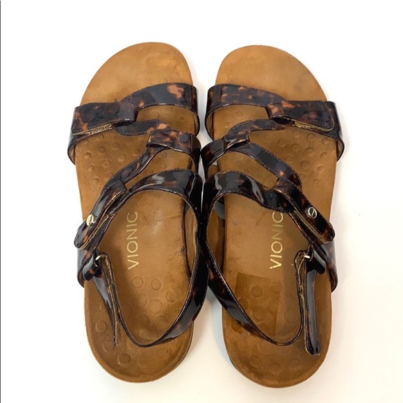 Vionic Women's Paros Backstrap Tortoise Sandals - Picture 4 of 10